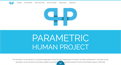 Desktop Screenshot of parametrichuman.org